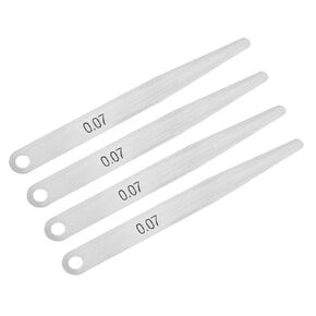 uxcell Metric Thickness Feeler Gauge 0.07mm Stainless Steel Measuring Tool for Gap Width 4pcs