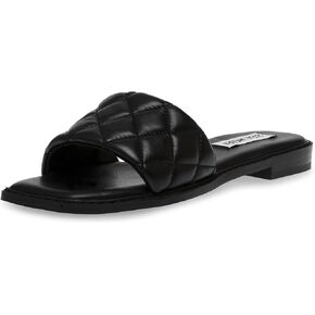 Steve Madden Womens Sandra Woven Slip On Slide Sandals