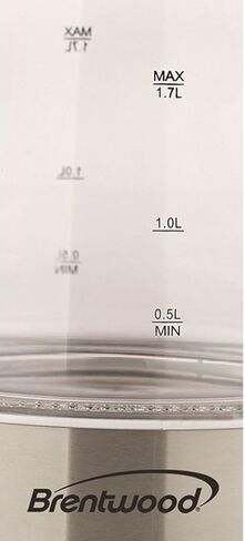 برينتوود 1.7 لتر kt-1900 واط غلاية شاي كهربائية من الزجاج الملكي in Kuwait