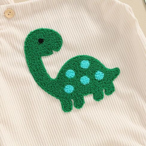 GOOCHEER Infant Summer Outfit Newborn Baby Boy Sleeveless Dinosaur Embroidery Bodysuit Romper Overall One Piece Clothes in Saudi Arabia