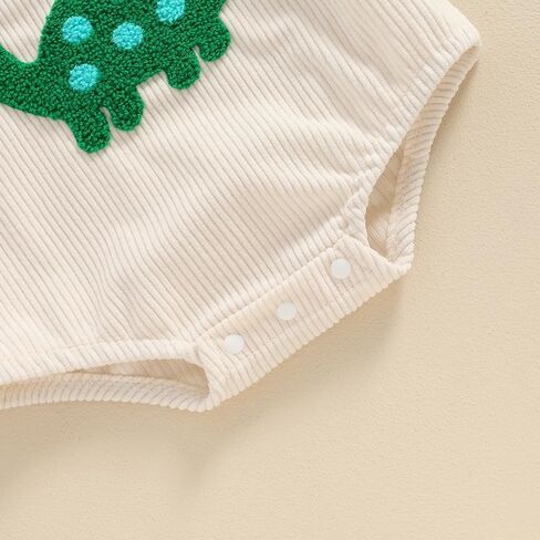 GOOCHEER Infant Summer Outfit Newborn Baby Boy Sleeveless Dinosaur Embroidery Bodysuit Romper Overall One Piece Clothes in Saudi Arabia