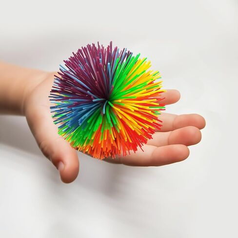 12pcs Monkey Stringy Balls, Rainbow Colors, 2.75Inch, Fidget Toys Stringy Balls Sensory Silicone Balls Soft Active Fun Toy Stress Balls and Anxiety Relief Throw Balls for Birthday Gifts Party Favors in Saudi Arabia