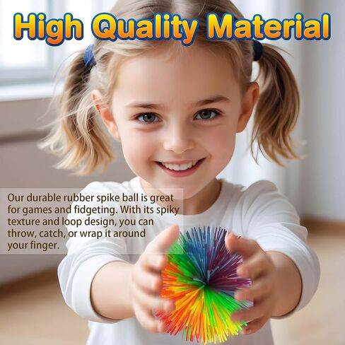 12pcs Monkey Stringy Balls, Rainbow Colors, 2.75Inch, Fidget Toys Stringy Balls Sensory Silicone Balls Soft Active Fun Toy Stress Balls and Anxiety Relief Throw Balls for Birthday Gifts Party Favors in Saudi Arabia