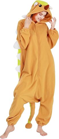 ملابس نوم من DELEY للجنسين من Ankylosaur، أزياء الهالوين للبالغين، ملابس نوم دافئة، ملابس منزلية in Kuwait