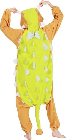 ملابس نوم من DELEY للجنسين من Ankylosaur، أزياء الهالوين للبالغين، ملابس نوم دافئة، ملابس منزلية in Kuwait