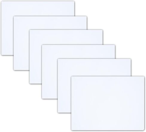 Bulk Blank Car Magnet 18"x12" - .30mil Flexible, Printable, White Vinyl Surface - Safe on Vehicles, Cuts Easily with Scissors for DIY craft projects Great for Commercial or Marketing Vehicles (6) in Saudi Arabia