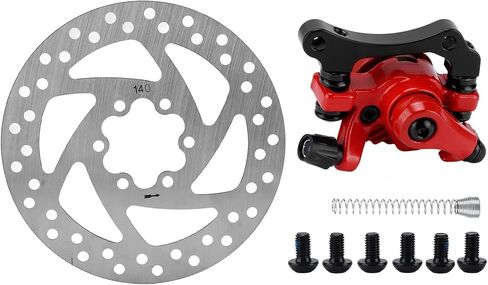 Brake Caliper Disc Brake 140Mm Brake Disc Caliper Kit 6‑Hole Aluminum Alloy Wear Resistance For Electric Scooter in Saudi Arabia