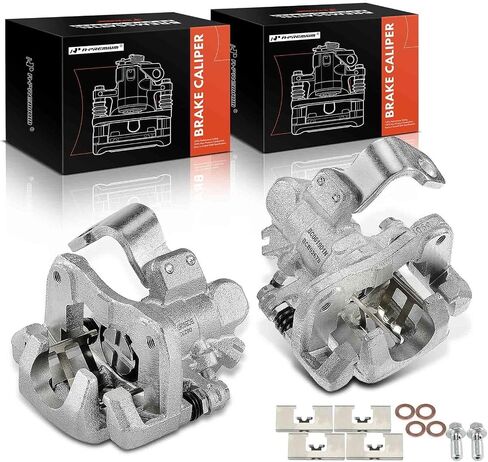 A-Premium Disc Brake Caliper Assembly with Bracket Compatible with Select Acura and Honda Models - EL 2001-2005, RSX 2002-2006, Civic 2002-2005 - Rear Left Driver Side in Saudi Arabia