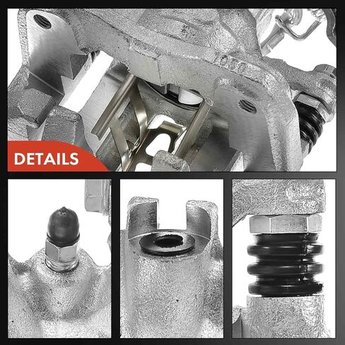 A-Premium Disc Brake Caliper Assembly with Bracket Compatible with Select Acura and Honda Models - EL 2001-2005, RSX 2002-2006, Civic 2002-2005 - Rear Left Driver Side in Saudi Arabia