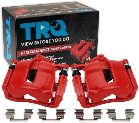 TRQ Front Brake Caliper Set Compatible with 2008-2015 Mini Cooper in Saudi Arabia