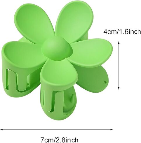 2Pcs Purple Hair Claw Clips Flower Shaped Plastic Flower Claw Clips Jaw Clips Anti-scratch Smell-less Useful Hold Tightly Purple Clips and Barrettes Hair Clips in Saudi Arabia