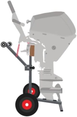 Outboard Boat Motor Carrier Cart Stand Trolley, Portable Storage Rack, Stainless Steel, Premium model in Saudi Arabia