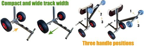 Outboard Boat Motor Carrier Cart Stand Trolley, Portable Storage Rack, Stainless Steel, Premium model in Saudi Arabia