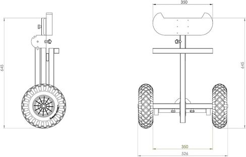 Outboard Boat Motor Carrier Cart Stand Trolley, Portable Storage Rack, Stainless Steel, Premium model in Saudi Arabia