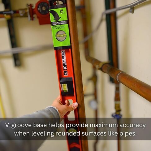 Kapro - 159 Magnetic Semi-Professional I-Beam with Plumb Site Level - Features Horizontal Vial and Dual-View Plumb Site - Aluminum - 24 Inch in Saudi Arabia