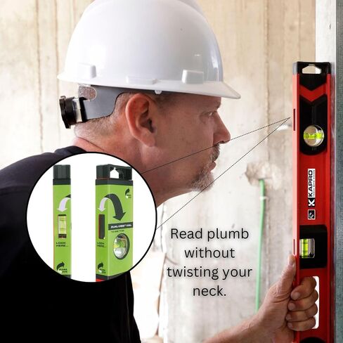 Kapro - 159 Magnetic Semi-Professional I-Beam with Plumb Site Level - Features Horizontal Vial and Dual-View Plumb Site - Aluminum - 24 Inch in Saudi Arabia
