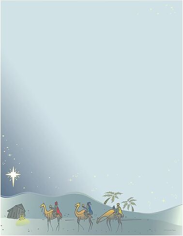 Great Papers! Believe Ornaments Letterhead, 80 count, 11" x 8.5" (2014040) in Saudi Arabia