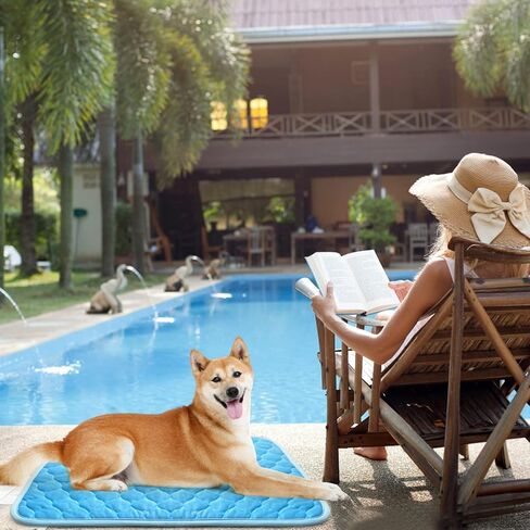 Dog Cooling Mat - Thicken Self Cooling Mat for Small Medium Large Dogs,Easy Washable,Materials Safe, Pet Use is Cooler in Summer. in Kuwait