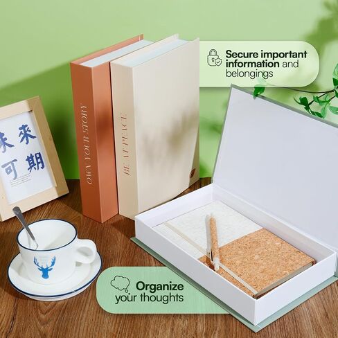 Decorative Books - 3 Books for Decor - Decor Books - Decor Books for Coffee Table - Books Decor - Decorative Book - Books Decor Set That Includes a Notepad and a Pen in Saudi Arabia