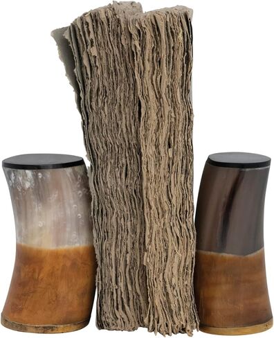 Creative Co-Op 2-Tone Horn and Brass Bookends, Multicolor in Saudi Arabia