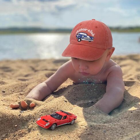 قبعة بيسبول كلاسيكية مطرزة على شكل سيارة كلاسيكية للأطفال الصغار بنين بنات قبعة شمس مضحكة من القطن قابلة للتعديل in Kuwait