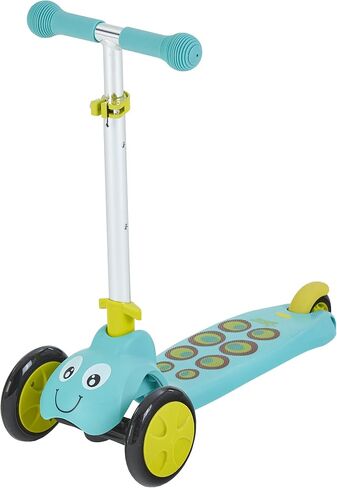 Mookie Scootiebug - Red | 3-Wheel Foldable Scooter with Height-Adjustable Handlebar, Develop Balance and Motor Skills, Sturdy and Easy to Maneuver | For Kids Ages 2 to 5 (8561) in Saudi Arabia