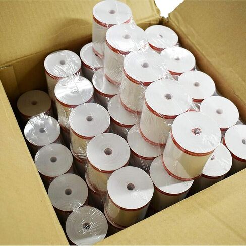 BuyRegisterRolls [50 GSM Coreless] 3-1/8 بوصة × 230 بوصة، أبيض، (علبة واحدة) ورق حراري NCR 856348 خالٍ من BPA، ورق لـ TM-T88III، TM-T88IV، TM-T88V، TSP100، CT-S300، CT -S2000، M129B، M129C in Kuwait