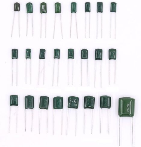 Hilitchi 700Pcs 24-Value Mylar Polyester Film Capacitor Assortment Kit - 0.22NF to 470NF / 100V in Saudi Arabia