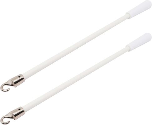 قطعتان من العصا العمياء البديلة مع خطاف ومقبض، ستائر رأسية للعصا العمياء مقاس 12 بوصة، عصا إمالة عمياء للنافذة، قطع غيار ستائر موسعة للعصا العمياء البيضاء in Kuwait