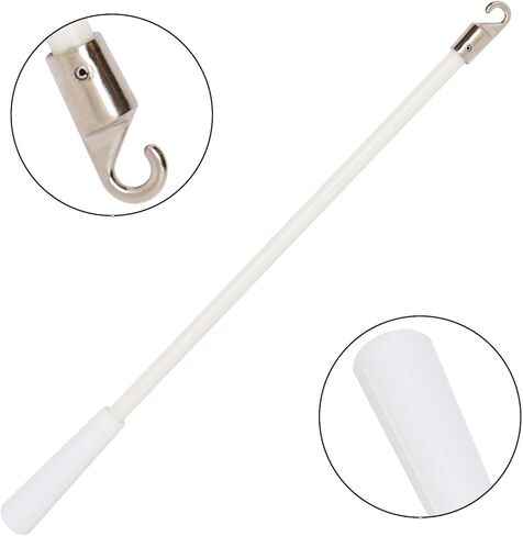 قطعتان من العصا العمياء البديلة مع خطاف ومقبض، ستائر رأسية للعصا العمياء مقاس 12 بوصة، عصا إمالة عمياء للنافذة، قطع غيار ستائر موسعة للعصا العمياء البيضاء in Kuwait