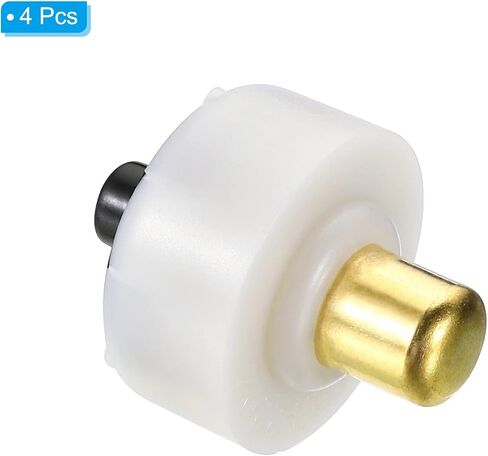 مفتاح زر ضغط 20 مم من PATIKIL، 4 قطع DC 30V 1A تشغيل/إيقاف مفتاح ذيل الشعلة الكهربائية ذاتي القفل لمصباح LED يدوي الصنع، أسود in Saudi Arabia