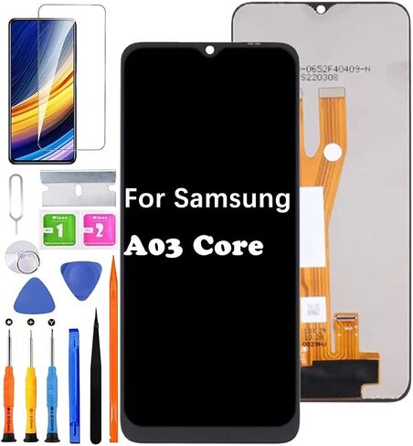 Screen Replacement for Samsung Galaxy A03 Core A032F A032F/DS A032M LCD Display Touch Digitizer Assembly + Tools in Saudi Arabia