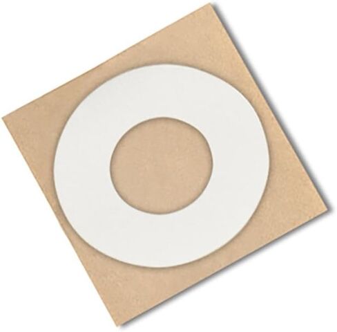 TapeCase VF32W Vinyl Foam Tape - [Pack of 49] White, Closed Cell Foam, Acrylic Adhesive Tape Circle with 0.45 in. Outside Diameter, 0.125 in. Inside Diameter in Saudi Arabia