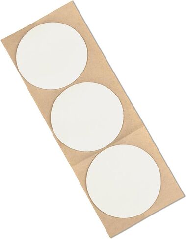 TapeCase VF32W Vinyl Foam Tape - [Pack of 49] White, Closed Cell Foam, Acrylic Adhesive Tape Circle with 0.45 in. Outside Diameter, 0.125 in. Inside Diameter in Saudi Arabia