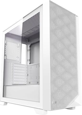 PCCOOLER CPS C3D510 High Airflow ATX PC Case Mid Tower Desktop Gaming Gaming Superior for M-ATX/ITX/E-ATX مع 3 مراوح حافظة ARGB، مشعاع 360 مم 280 مم 240 مم ودعم وحدة معالجة الرسومات 390 مم، مبرد هواء 170 مم WH in Kuwait