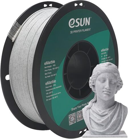eSUN Marble PLA Filament 1.75mm, Marble PLA 3D Printer Filament, 1KG Spool 3D Printing Filament for 3D Printers, Marble Color in Saudi Arabia