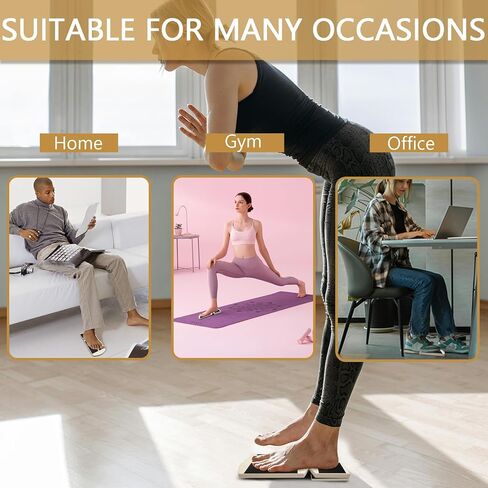 Blance Board Foot Exerciser - Professional Wooden Foot Stretcher for Ankle Exercise, Blackboard Foot Trainer,Posture Corrector,Physical Therapy Ankle Stabilizer for Plantar Fasciitis Relief in Saudi Arabia