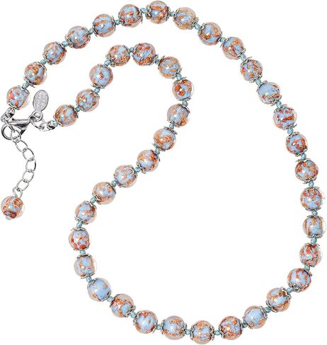 Original Murano Glass Avventurine Necklace Handmade in Italy in Saudi Arabia