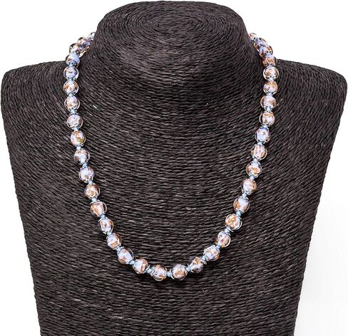 Original Murano Glass Avventurine Necklace Handmade in Italy in Saudi Arabia