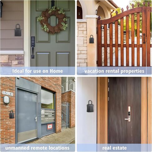 Smart Key Lock Box, Laxre Keybox Wall Mounted,Large Key Combination Lock to Hide Keys,Safe Storage for House Key,Bluetooth and App Enabled. in Kuwait