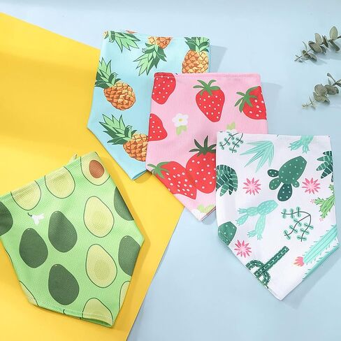 EXPAWLORER Christmas Dog Bandanas - 4 Pack Reversible Holiday Dog Bandanas Costume Boy and Girl, Soft Triangle Scarfs Bibs, Xmas Pet Bandanas Outfit Gift for Small Medium Large Puppy in Saudi Arabia