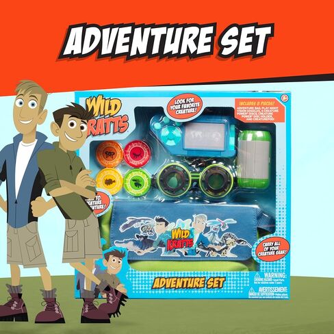 مجموعة لعب Wild Kratts Adventure - مجموعة مكونة من 8 قطع تشتمل على نظارات واقية وكبسولة مخلوق و4 أقراص طاقة والمزيد، وإكسسوارات اللعب التظاهري والأزياء التنكرية، وألعاب مرخصة رسميًا للأطفال، وهدية للأطفال in Saudi Arabia