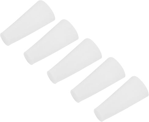 MECCANIXITY Silicone Rubber Tapered Plug 4mm to 8mm Solid White for Powder Coating, Painting, Anodizing, Plating, Sandblasting, Laboratory Use 40 Pieces in Saudi Arabia