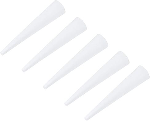 MECCANIXITY Silicone Rubber Tapered Plug 4mm to 8mm Solid White for Powder Coating, Painting, Anodizing, Plating, Sandblasting, Laboratory Use 40 Pieces in Saudi Arabia