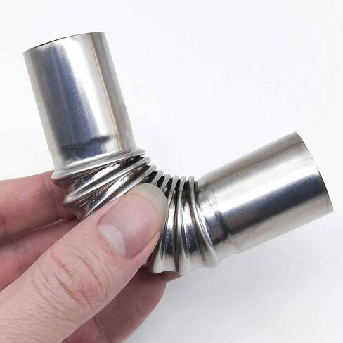 QISF 2 قطعة خرطوم عادم من الفولاذ المقاوم للصدأ 25 مم غطاء مقاوم للرياح سخان مياه غاز الهواء الديزل سخان التوقف أنبوب العادم موصل الكوع لسخان قارب الديزل in Kuwait