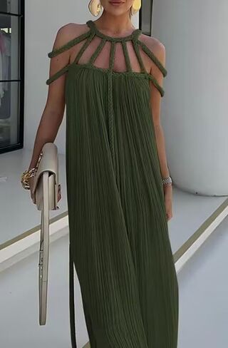 Women's Sexy Spaghetti Strap Backless Maxi Dress Bodycon Summer Party Cocktail Formal Halter Long Dress Party in Saudi Arabia