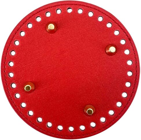 MEABEN 5 قطع من حقيبة جلدية PU من الأسفل للكروشيه، حقائب كروشيه طويلة للحياكة قاعدة لتشكيل الأظافر مع فتحات لحقيبة اليد DIY وحقائب الكتف ومستلزمات صنع المحفظة، متعدد الألوان 4.72 بوصة in Kuwait