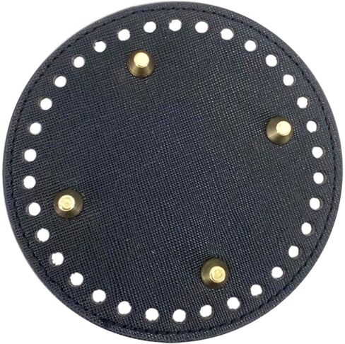 MEABEN 5 قطع من حقيبة جلدية PU من الأسفل للكروشيه، حقائب كروشيه طويلة للحياكة قاعدة لتشكيل الأظافر مع فتحات لحقيبة اليد DIY وحقائب الكتف ومستلزمات صنع المحفظة، متعدد الألوان 4.72 بوصة in Kuwait