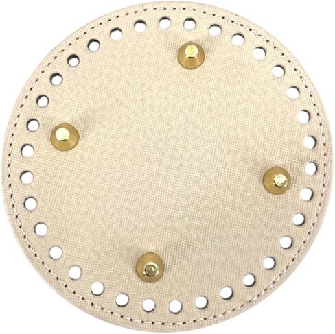 MEABEN 5 قطع من حقيبة جلدية PU من الأسفل للكروشيه، حقائب كروشيه طويلة للحياكة قاعدة لتشكيل الأظافر مع فتحات لحقيبة اليد DIY وحقائب الكتف ومستلزمات صنع المحفظة، متعدد الألوان 4.72 بوصة in Kuwait