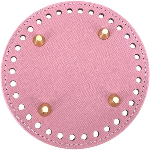 MEABEN 5 قطع من حقيبة جلدية PU من الأسفل للكروشيه، حقائب كروشيه طويلة للحياكة قاعدة لتشكيل الأظافر مع فتحات لحقيبة اليد DIY وحقائب الكتف ومستلزمات صنع المحفظة، متعدد الألوان 4.72 بوصة in Kuwait